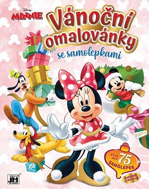 Minnie - Vánoční omalovánky se samolepkami