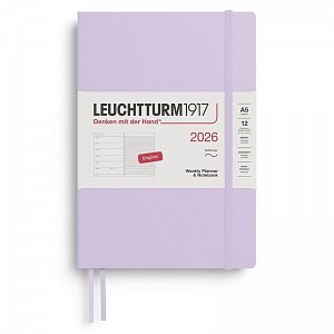 Weekly Planner & Notebook 2026 Medium (A5) Lilac