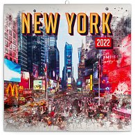 Kalendář 2022 poznámkový: New York, 30 × 30 cm