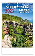 Kalendář 2023 - Nejkrásnější místa ČR - nástěnný