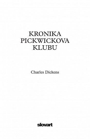 Náhled Kronika Pickwickova klubu