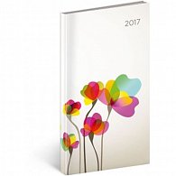 Diář 2017 - Cambio - kapesní/Květiny