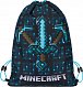 BAAGL Minecraft Sáček  na cvičky - Blue Axe and Sword