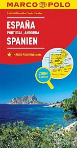 Španělsko, Portugalsko 1:800T/mapa(ZoomSystem)MD