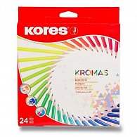 KROMAS, trojhranné pastelky 3 mm / 24 barev