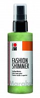 Marabu Fashion Shimmer na tmavý textil třpytivý - reseda 100 ml
