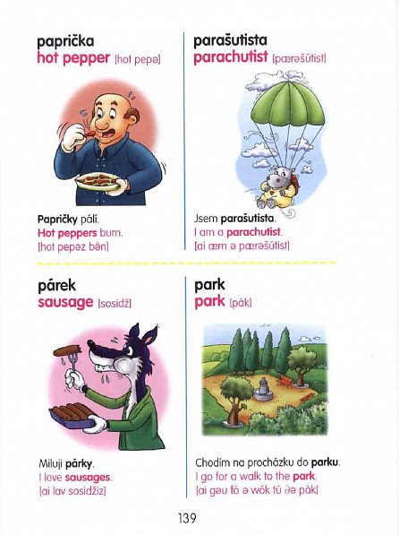 Náhled Dětský obrázkový slovník ČJ -AJ s přepisem výslovností