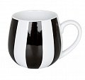 Hrnek buclák - Bílý s černými pruhy / Black and White Stripes