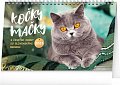 NOTIQUE Stolní kalendář Kočky – Mačky CZ/SK 2025, 23,1 x 14,5 cm
