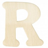 Dřevěná písmenka, 4 cm, R