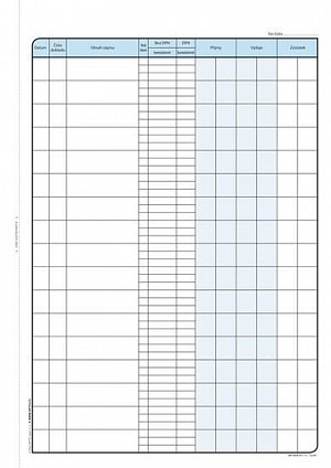 Pokladní kniha, A4, 51 listů, NCR