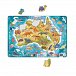 Dodo Puzzle rámové Zvířata Austrálie 53 dílků
