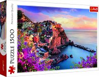 Trefl Puzzle Výhled na Manarolu, Itálie / 1500 dílků
