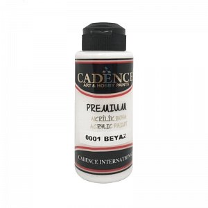 Akrylová barva Cadence Premium - bílá / 120 ml
