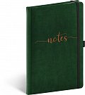 Notes Samet Typo, linkovaný, 13 × 21 cm