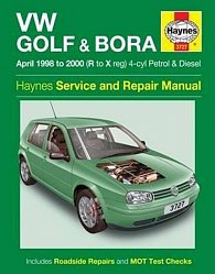 VW Golf & Bora Petrol & Diesel (April 98 - 00) Haynes Service and Repair Manuals