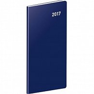 Diář 2017 - Modrý - kapesní/plánovací měsíční