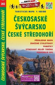 SC 202 Českosaské Švýcarsko, České středohoří 1:100 000