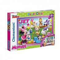 Puzzle Supercolor 60 dílků Minnie App