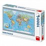 Mapa světa politická: puzzle 1000 dílků