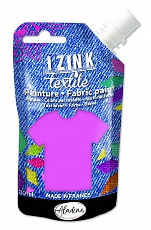 Textilní barva IZINK Textile - světle růžová, 80 ml