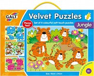 Sametové puzzle  4 v 1 - džungle