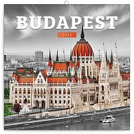 Kalendář poznámkový 2018 - Budapešť, 30 x 30 cm