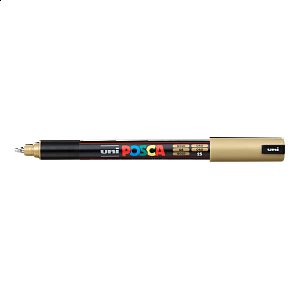 Posca popisovač PC-1MR, 0,7 mm, zlatá (25)