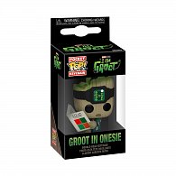 Funko POP Keychain: I Am Groot- Groot PJs w/book