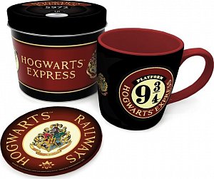 Harry Potter dárkový set - 9 a 3/4 (hrnek a podtácek)