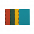 Twin wire blok A5 PP VERDE mix barev