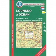 Lounsko a Džbán /KČT 8 1:50T Turistická mapa