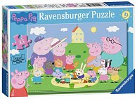 Puzzle Prasátko Peppa na pískovišti 35 dílků