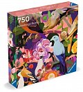 Puzzle Art & Soul: Barevní ptáci a květy 750 dílků
