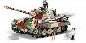 Stavebnice COBI II WW Panzer VI Tiger Ausf. B Konigstiger, 1000 kostek, 2 f