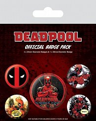 Sada odznaků - Deadpool