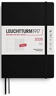 Weekly Planner & Notebook 2026 Medium (A5) Black