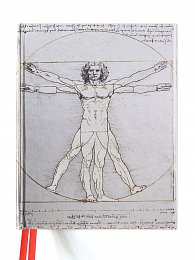 Skicář Da Vinci: Vitruvian Man (Blank Sketch Book)