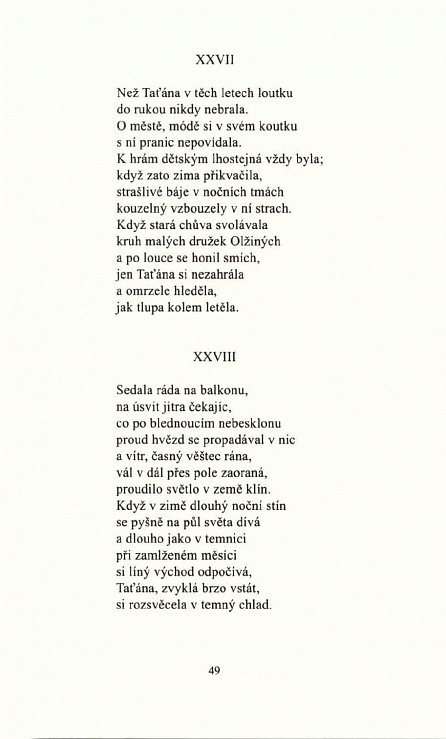 Náhled Evžen Oněgin, 1.  vydání