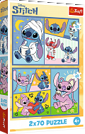 Puzzle Lilo & Stitch Se Stitchem není nuda 2x70 dílků