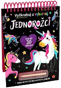Jednorožci - Vyškrabuj a vybarvuj