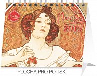Kalendář 2015 - Alfons Mucha Praktik - stolní týdenní