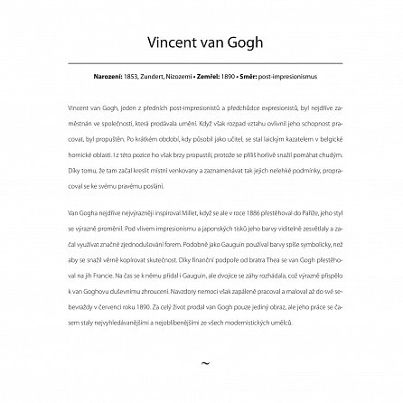 Náhled Vincent van Gogh - Vytvořte si vlastní umělecká díla