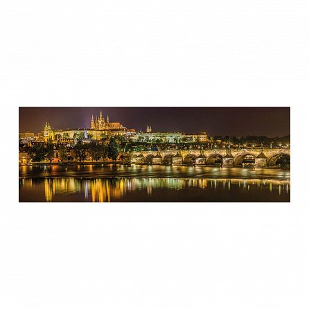 Náhled Karlův most v noci: panoramic puzzle 2000 dílků