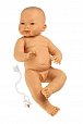 Llorens 45005 NEW BORN CHLAPEČEK- realistická panenka miminko žluté rasy s celovinylovým tělem - 45 cm