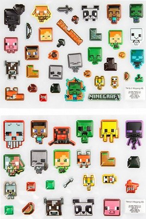 Samolepky Minecraft 3D