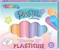 Colorino Pastel modelovací hmota, kulatá, 6 barev