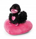 NICI plyšák Love Černá labuť se srdíčkem 10 cm