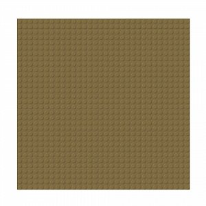 BRIXIES Plus 225.022 Základní podložka na stavění - tmavě hnědá 25,5 x 25,5 cm