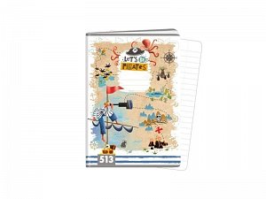 Sešit A5, 10 listů, typ 513 Let’s be Pirates